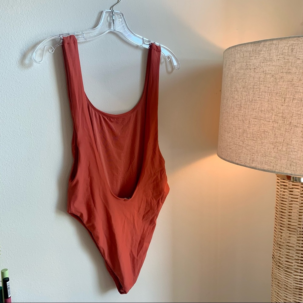 Aerie plunge-back one piece bathing suit